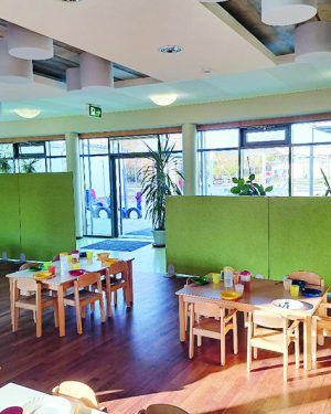 Akustikelemente für Kita, Schule und Büro