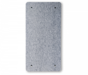 Ansicht der Rückseite des Absorber-Wandelement PET R mit den 4 Aufhängern