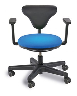 Erzieherstuhl Neflex mit Armlehnen blau