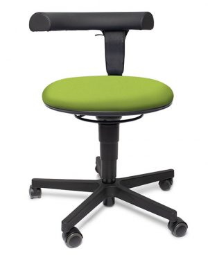ErzieherInnen­stuhl Ergospin - Sitz Farbe Polyester N apfelgrün