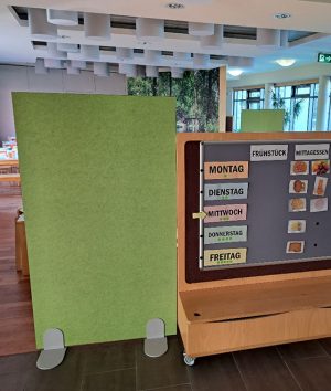 Stellwand in Grün