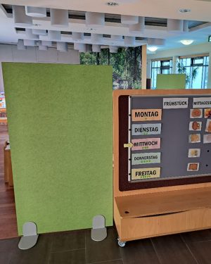 Stellwand in Grün