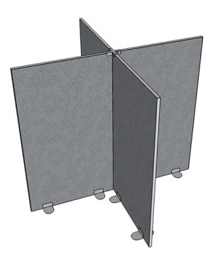 Kreuzverbinder für Stellwand PET G25