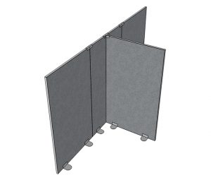 T-Verbinder für Stellwand PET G25