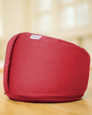 ergonomisch geformtes Erzieherinnen-Sitzkissen in weinrot