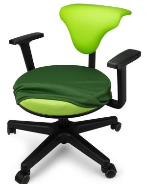 Erzieherinnenstuhl apfelgrün apfelgrün N ral mit Wechsel-Schonbezug