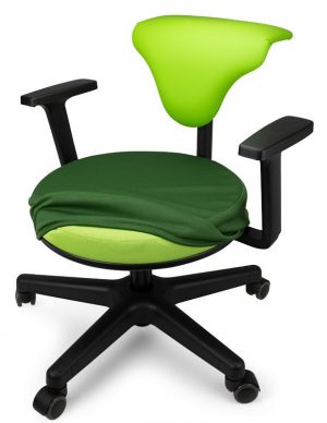 Erzieherinnenstuhl apfelgrün apfelgrün N ral mit Wechsel-Schonbezug